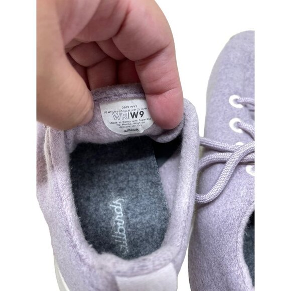 Allbirds Wool Runners Women’s Shoes Size 9 0819 NV1 Merino Wool Lavender Purple - Picture 6 of 8